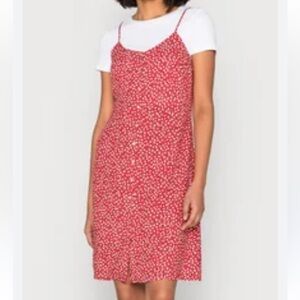 Orange Des petits hauts Silk  Women's Dress